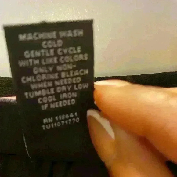 Lane Bryant Womens Sheer Blouse Size 18/20 Black Gold Peplum Hem Waist Tie - Picture 6 of 6